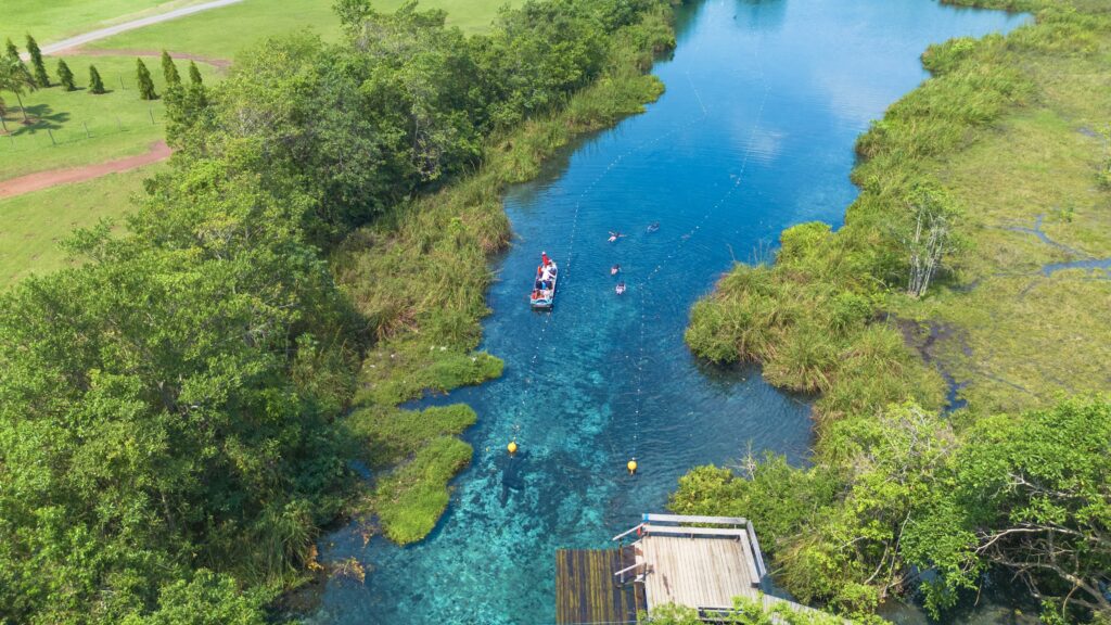 Flutuações em Bonito MS