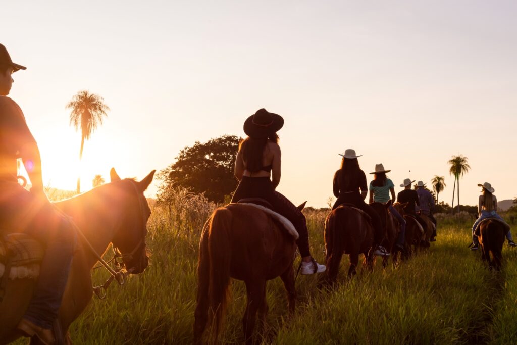 Passeio de cavalo em Bonito-MS.